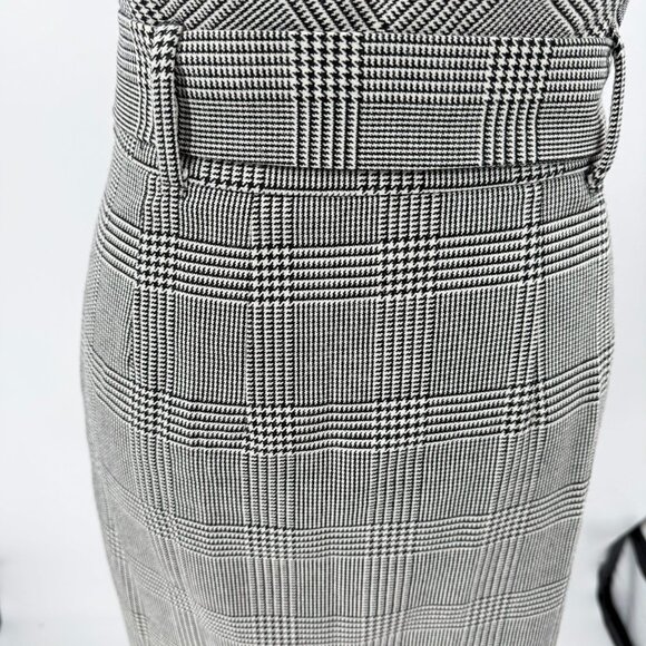 Zara Woman Plaid High-Waisted Pencil Skirt Size S - Picture 8 of 14